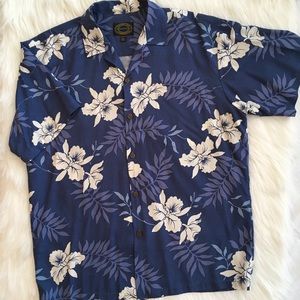 Vintage Hawaiian Print Camp Shirt
